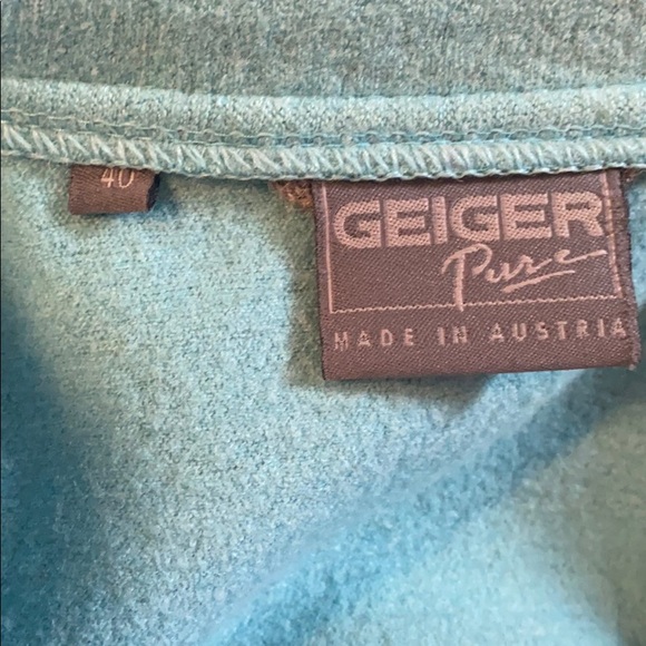 GEIGER PURE MADE IN AUSTRIA BABY BLUE WOOL COAT 40🇦🇹💙🧥🩵 - Picture 3 of 4